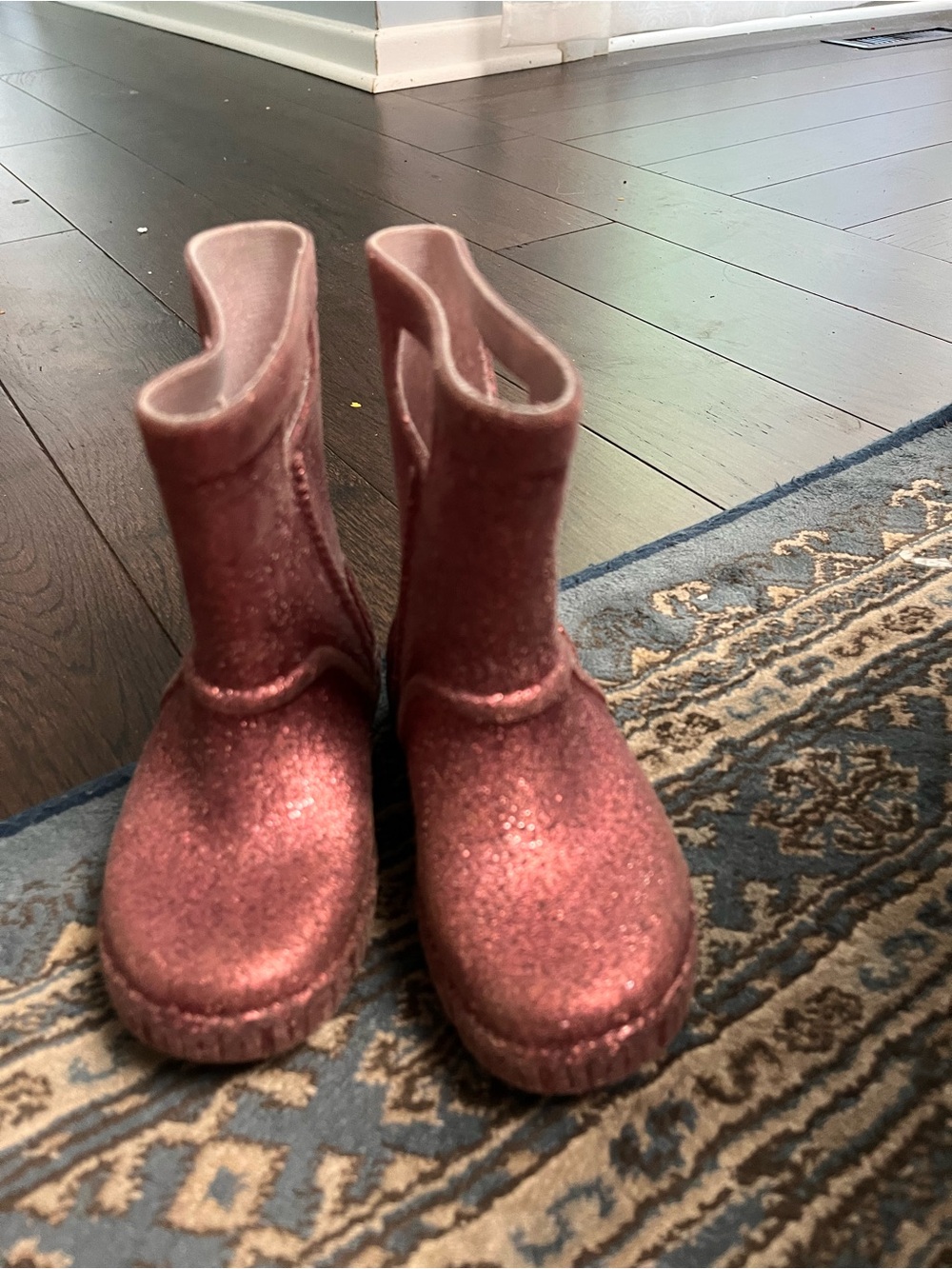 UGG Girls Pink Glitter Pull-On Boot